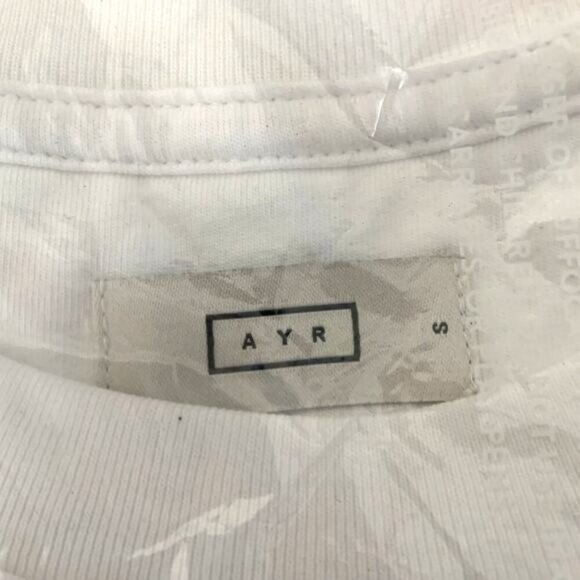 NWT AYR The Big AYR Mens White Graphic Tee Dirt Bike Cotton - Picture 6 of 9